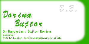 dorina bujtor business card